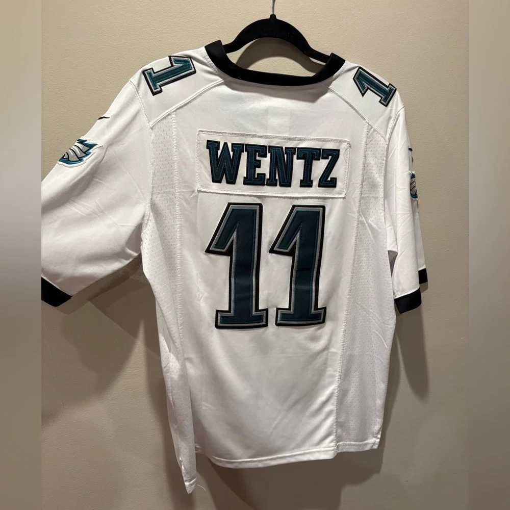 Nike White Philadelphia Eagles #11 Carson WENTZ - Picture 2 of 3